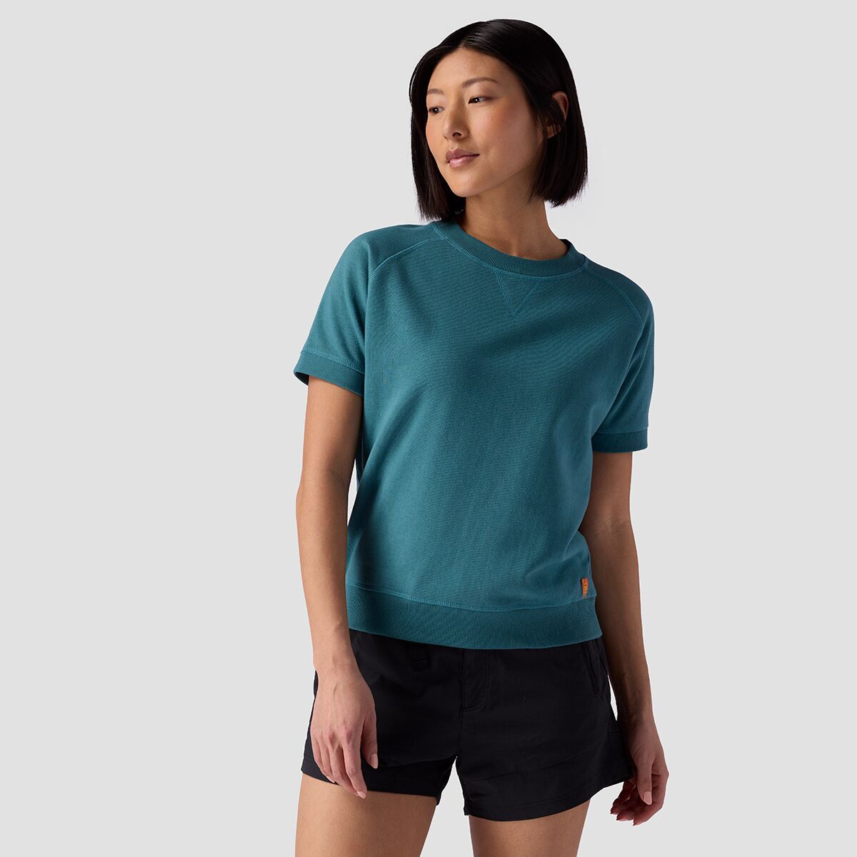Stoic Vintage Gym Short-Sleeve Sweatshirt - Women's Hydro, M