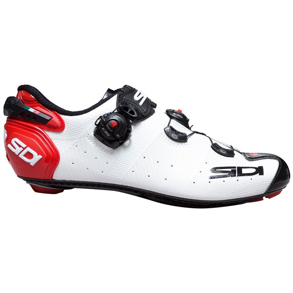 Sidi Wire 2 Carbon Cycling Shoe - Men's White/Black/Red, 44.0