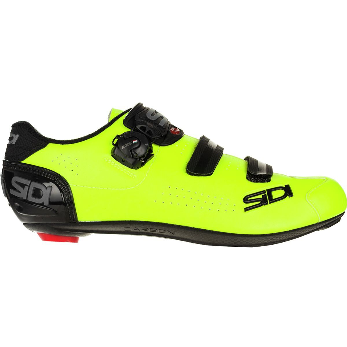 Sidi Alba 2 Cycling Shoe - Men's Black/Flo Yellow, 43.5
