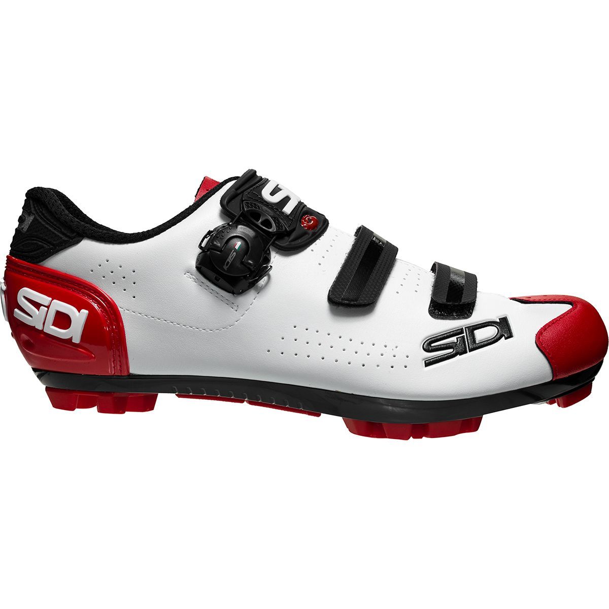 Sidi Trace 2 Cycling Shoe - Men's White/Black/Red, 46.5