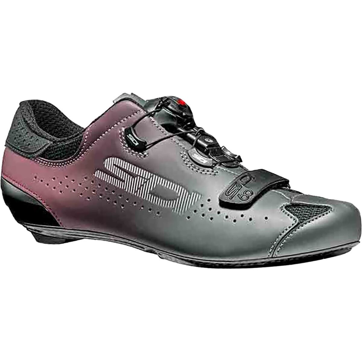 Sidi Sixty Cycling Shoe - Men's Anthracite/Vino, 47.0