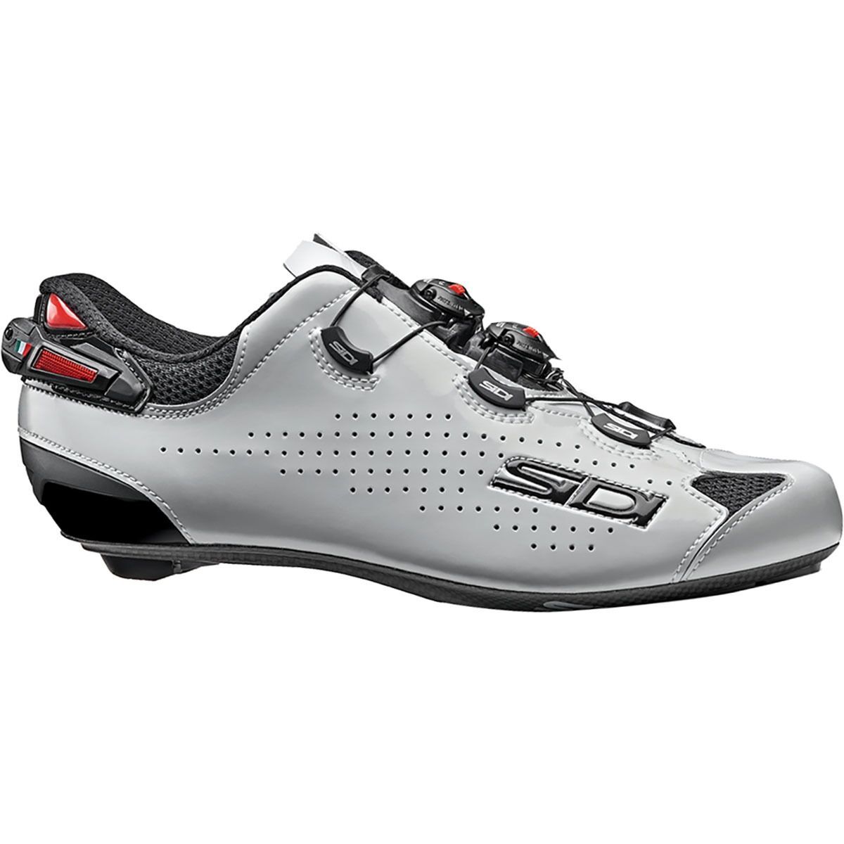 Sidi Shot 2 Cycling Shoe - Men's Black/Shiney Gray, 44.5
