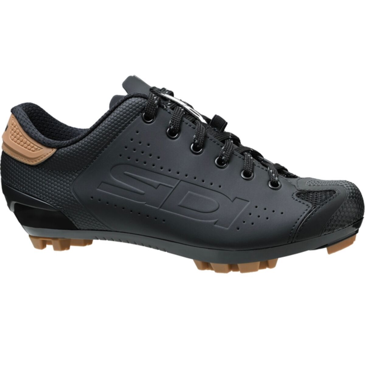 Image of Sidi Dust Shoelace Mountain Clipless Shoe - Men's Black, 45.0