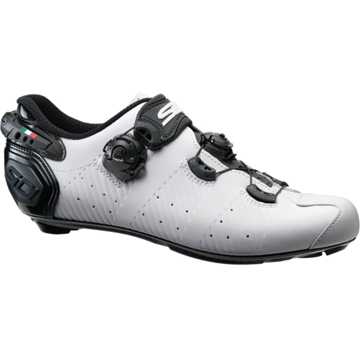 Image of Sidi Wire 2S Road Shoe - Men's White/Black, 46.5