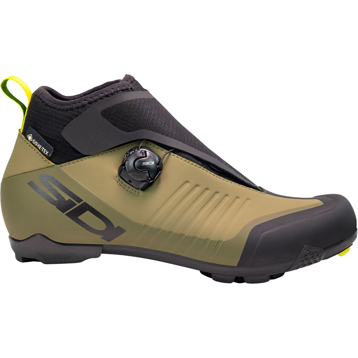 Image of Sidi Hiemx Cycling Boot Black/Green Olive, 46.0