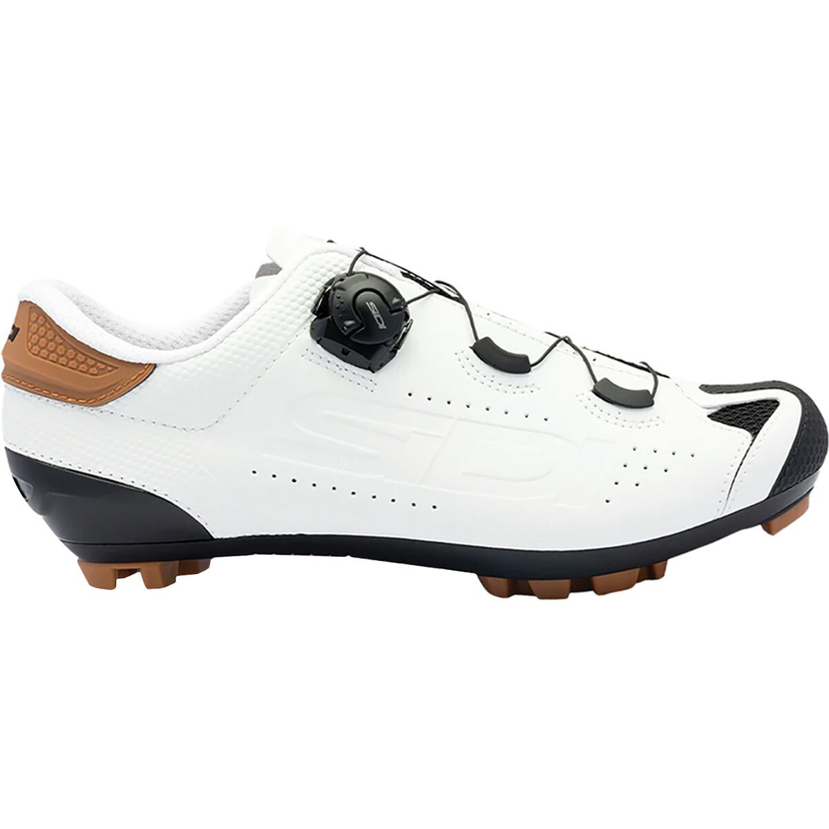 Image of Sidi Dust Gravel Shoe - Men's White/Black, 44.5