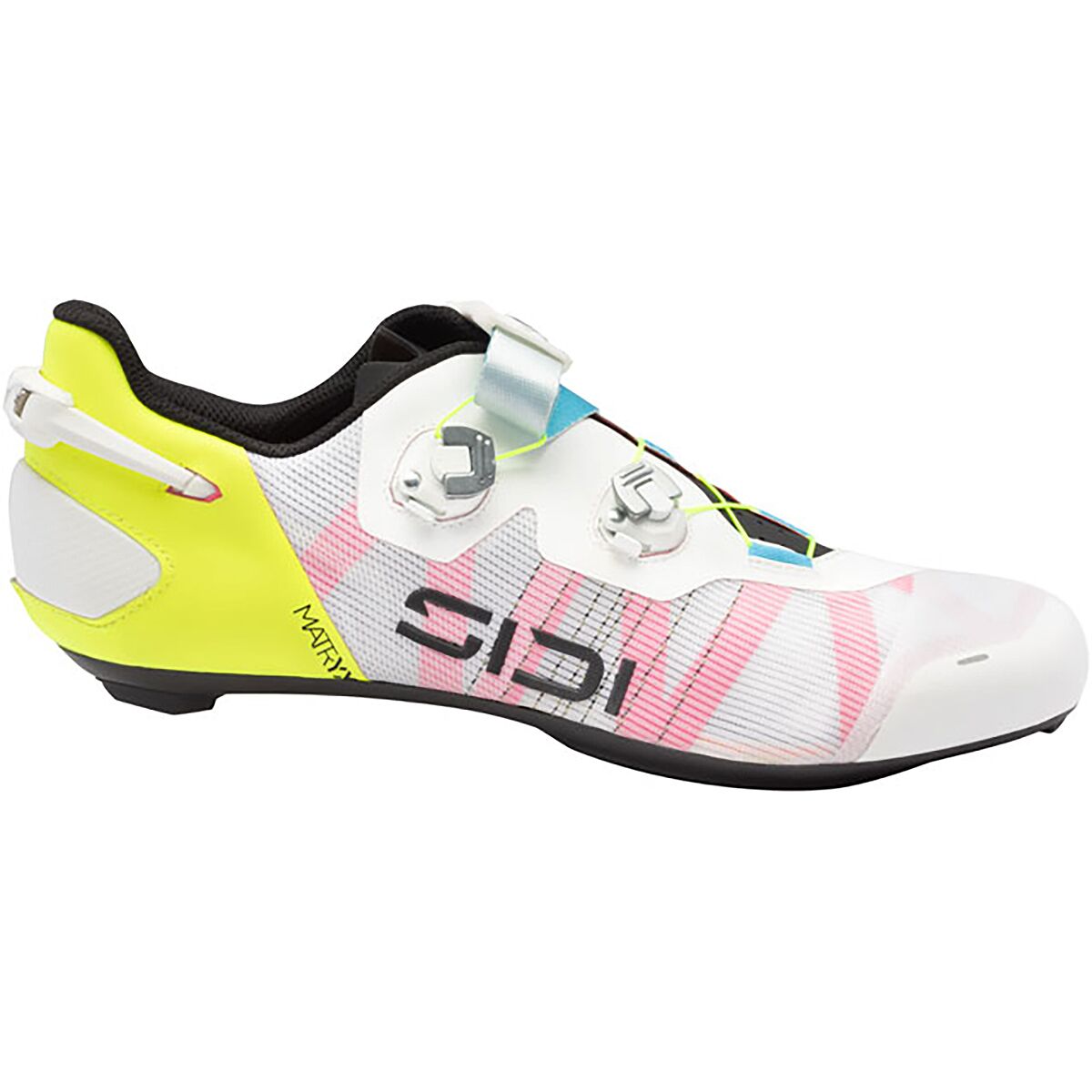 Image of Sidi Wire 3 Cycling Shoe - Men's White/Fluo Yellow, 45.0