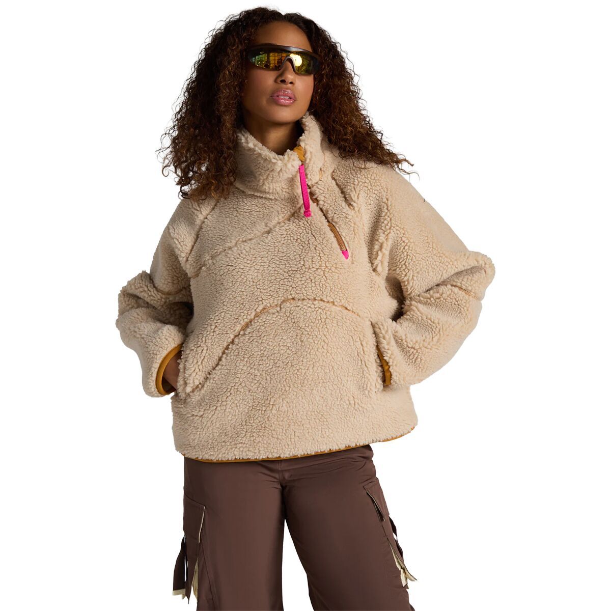 Image of Seniq Wooluxe Fleece Pullover - Women's Cookie Dough, M