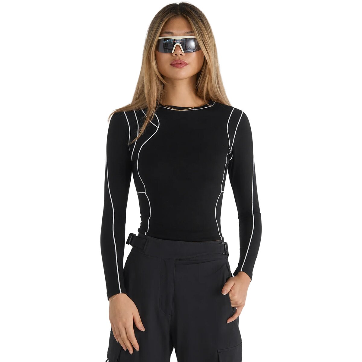 Image of Seniq Everform All Season Merino LS Baselayer Top - Women's After Dark, XL