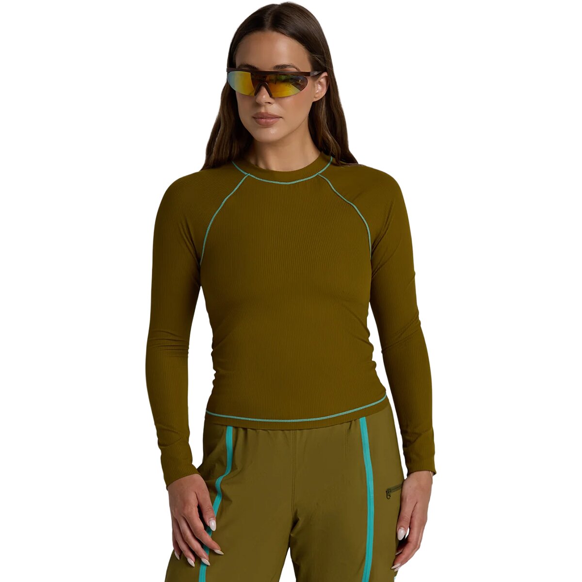 Image of Seniq Oasis UV Protect Long-Sleeve T-Shirt - Women's Matcha, S
