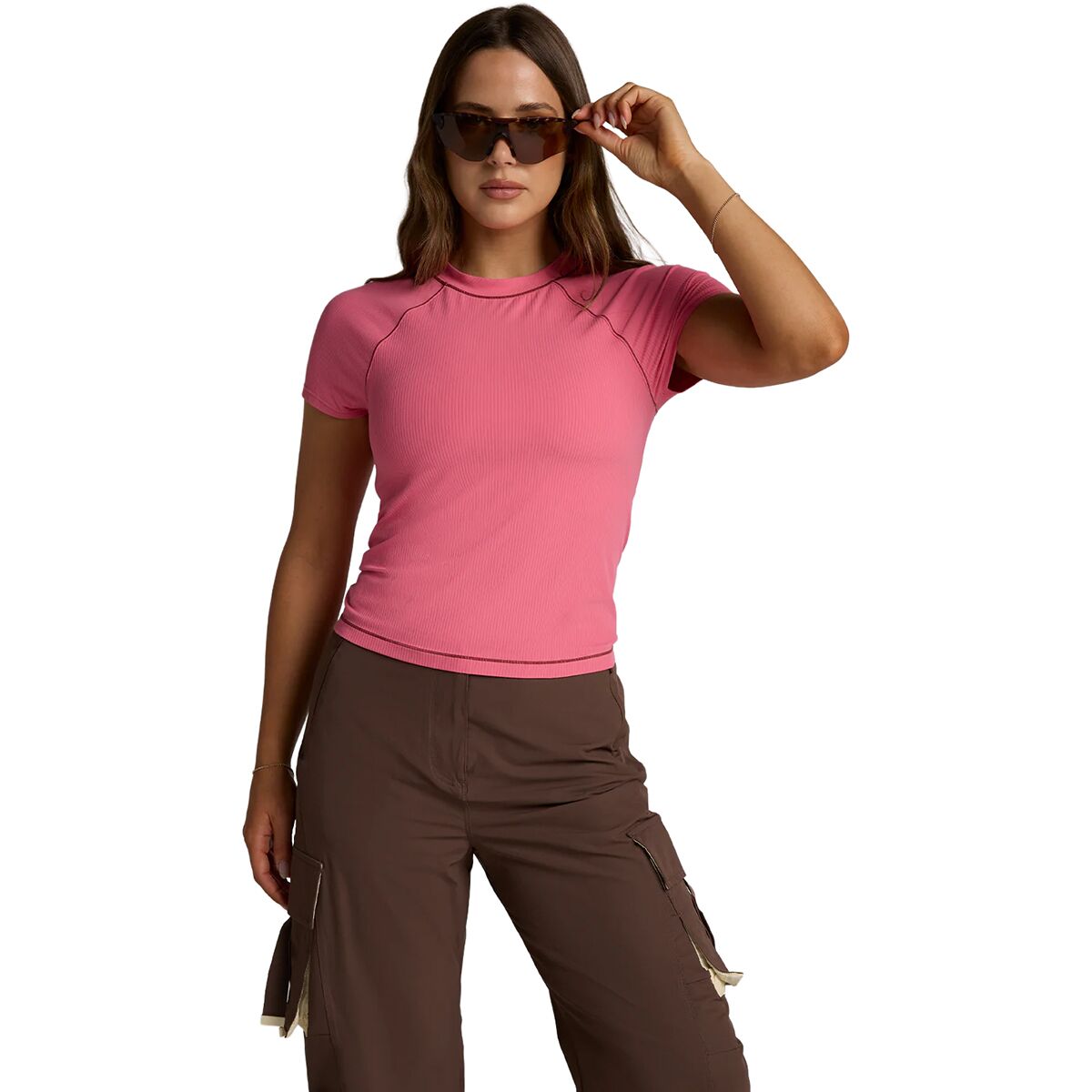 Image of Seniq Oasis UV Protect Short-Sleeve T-Shirt - Women's Bloom, XL