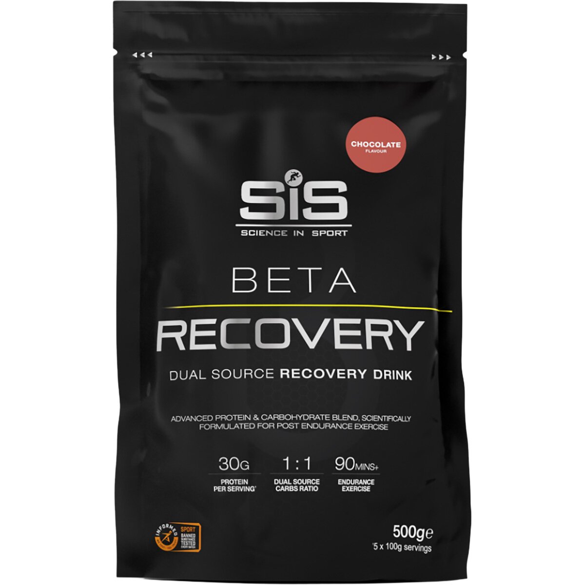 Image of Science in Sport Beta Recovery Powder Chocolate, 500g, 10 servings