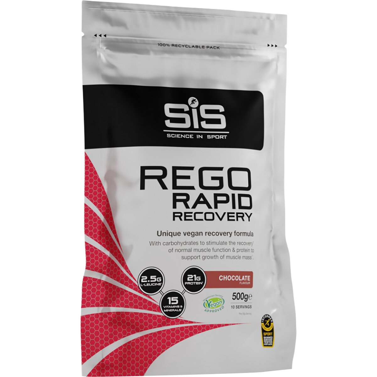 Image of Science in Sport Rego Rapid Recovery Powder Chocolate, 500g, 10 servings