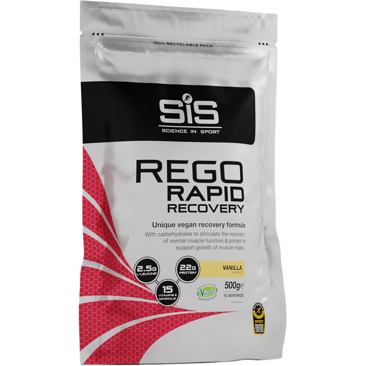 Image of Science in Sport Rego Rapid Recovery Powder Vanilla, 500g, 10 servings