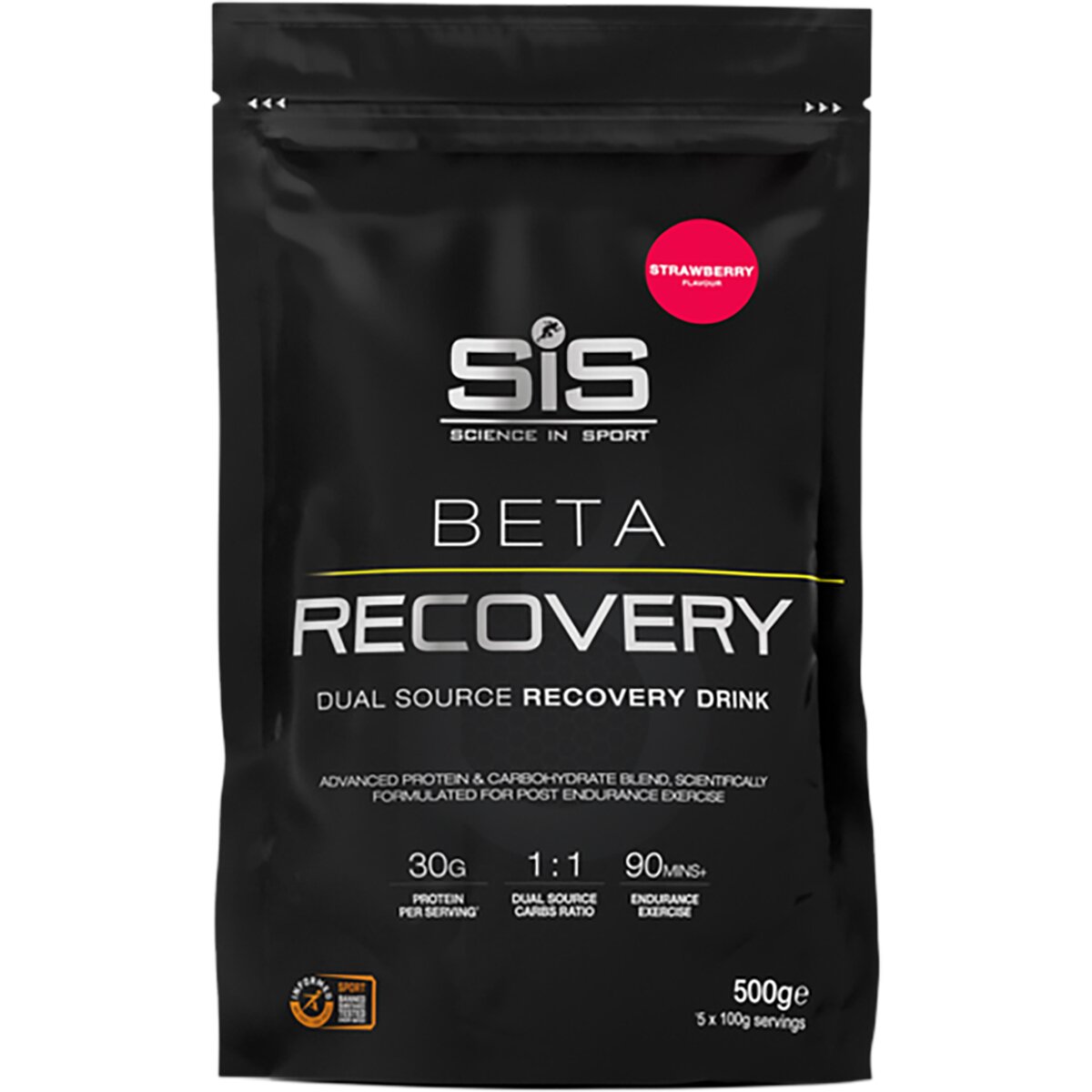 Science in Sport Science in Sport SIS Beta Recovery Powder Strawberry, 15 Servings