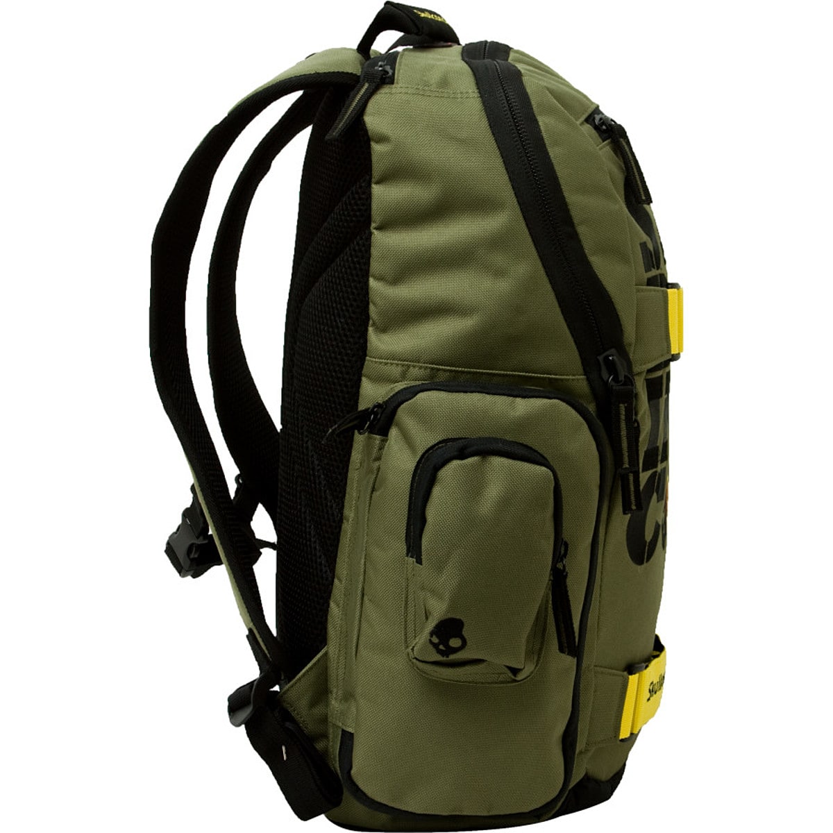 Skullcandy Backpack Olive Green Black Audio Laptop Sleeve School | eBay