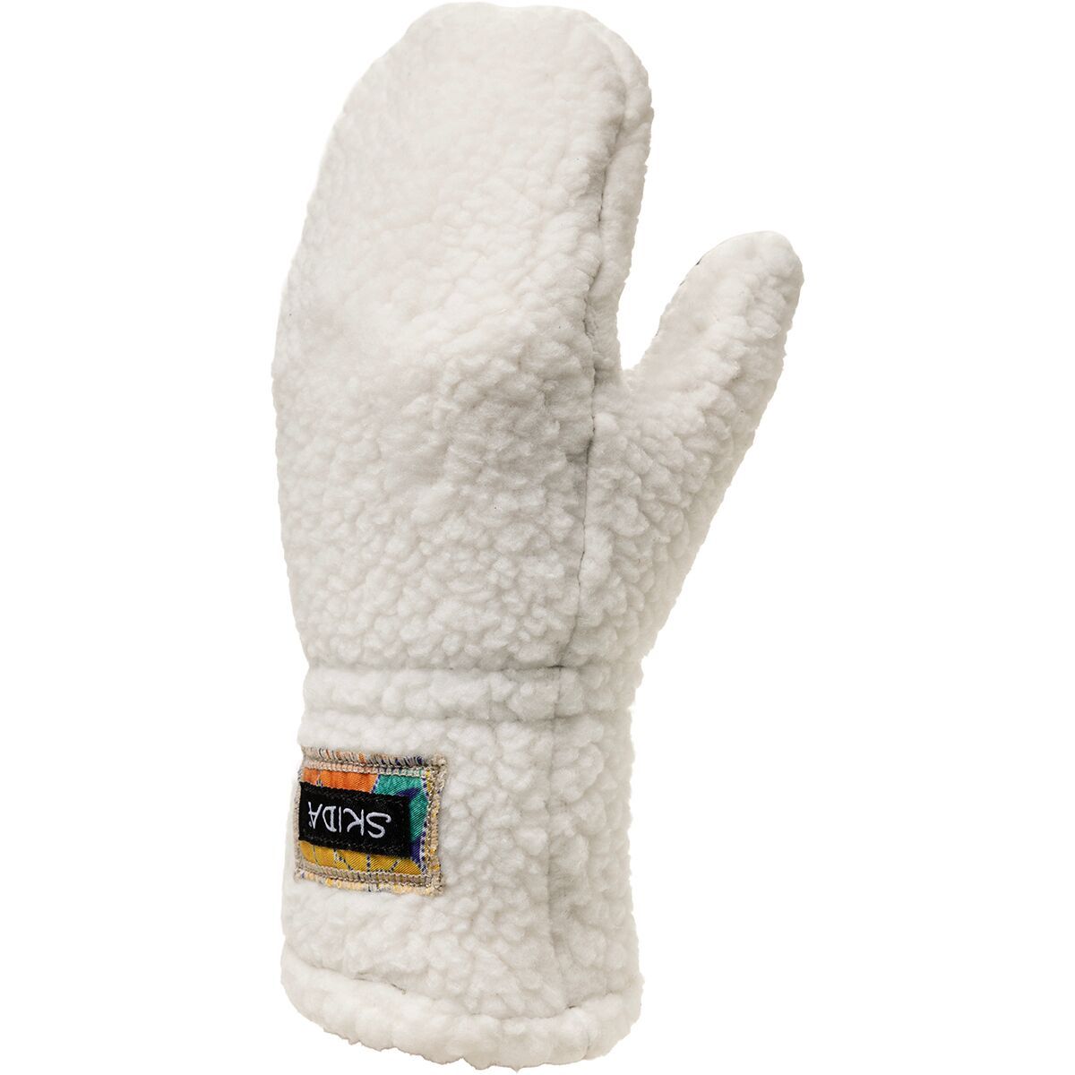 Skida High-Pile Fleece Mitten Meringue