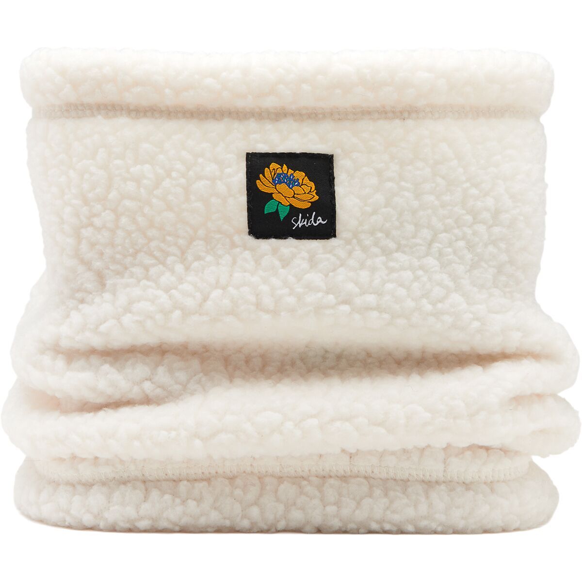 Skida High Pile Fleece Neckwarmer Meringue, One size