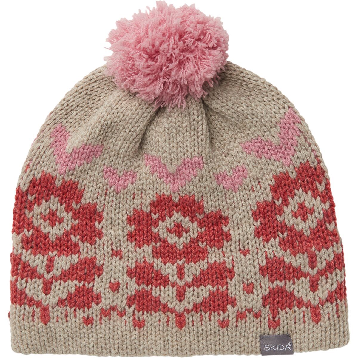 Skida Dorset Knit Cashmere Beanie Arctic Blush, One Size