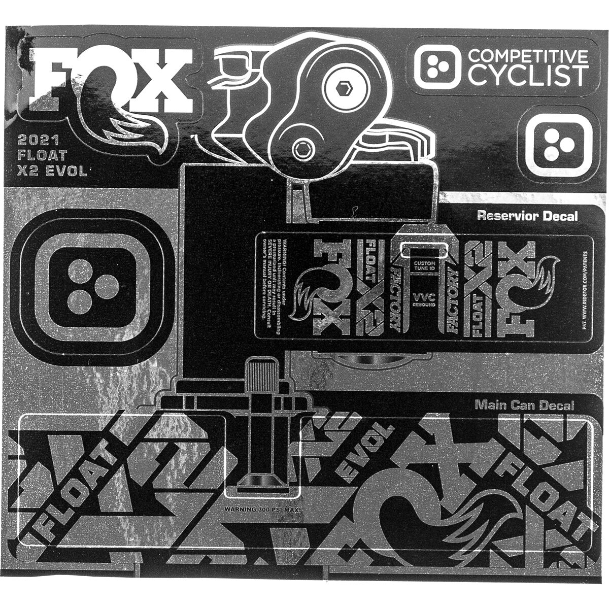 Stikrd Fox X2 Decal Kit