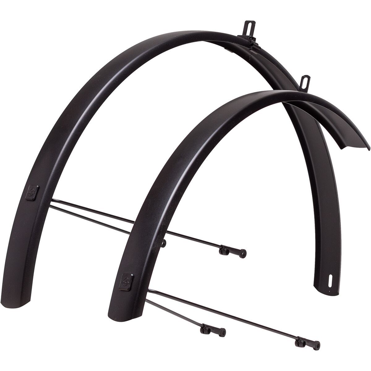 SKS Edge AL Aluminum Fender Set Black, 700c/46mm