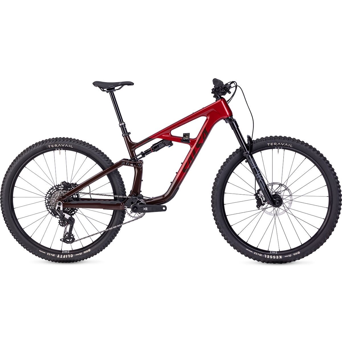 Image of Salsa Blackthorn 125 C Eagle 90 Mountain Bike Canyon Red, L