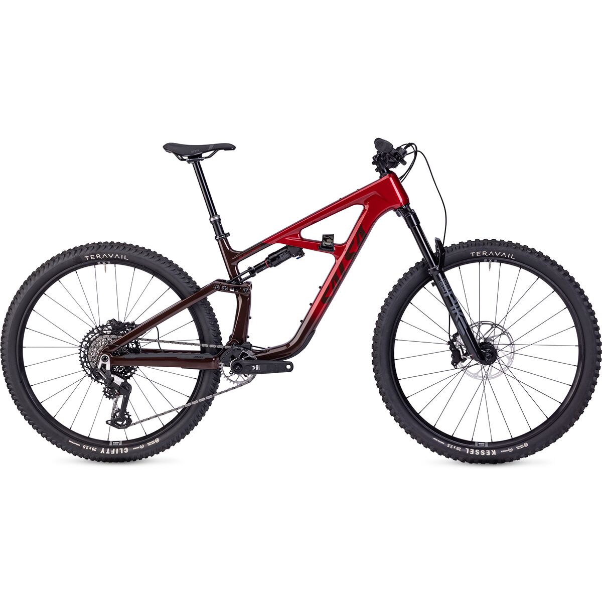Image of Salsa Blackthorn 125 C Eagle 90 Mountain Bike Canyon Red, M