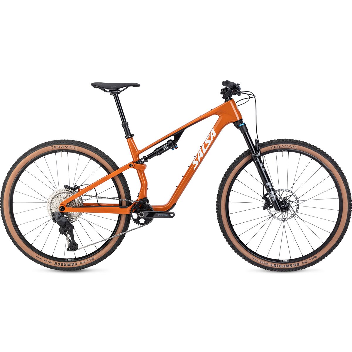 Image of Salsa Spearfish C Deore Di2 Mountain Bike Amber, L