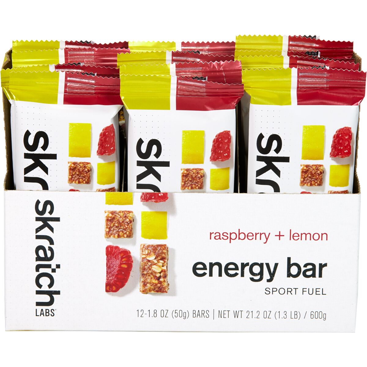 Image of Skratch Labs Energy Bar Sport Fuel -12-Pack Raspberries & Lemons, 12 Pack