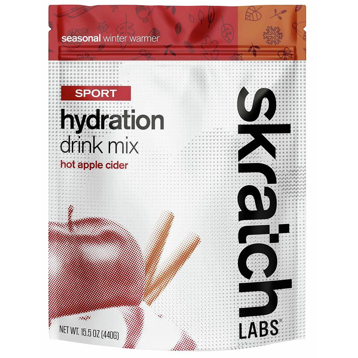 Image of Skratch Labs Hydration Sport Drink Mix - 20-Serving Bag Apple Cider, 20-Serving Resealable Pouch