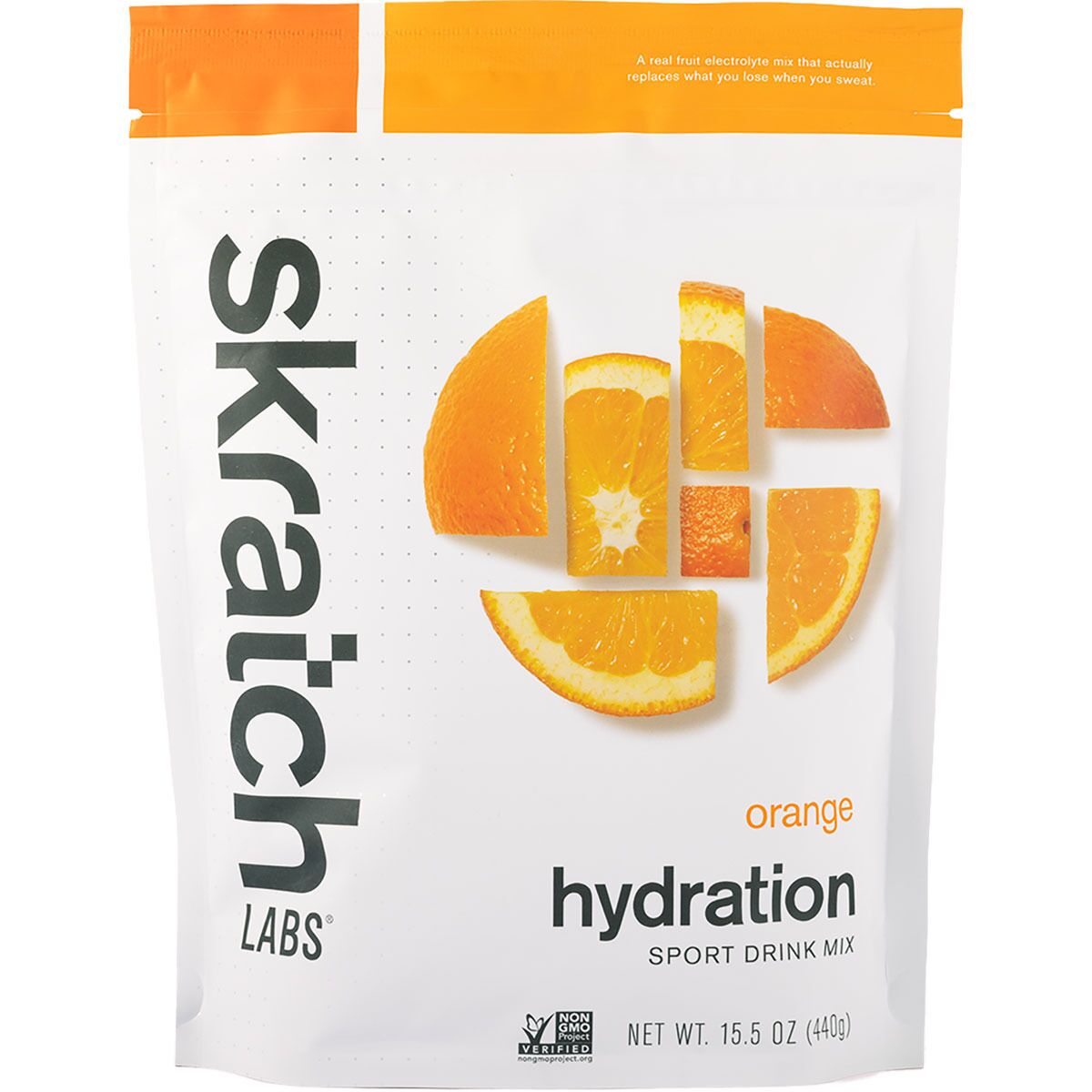 Image of Skratch Labs Hydration Sport Drink Mix - 20-Serving Bag Orange, 20-Serving Resealable Pouch