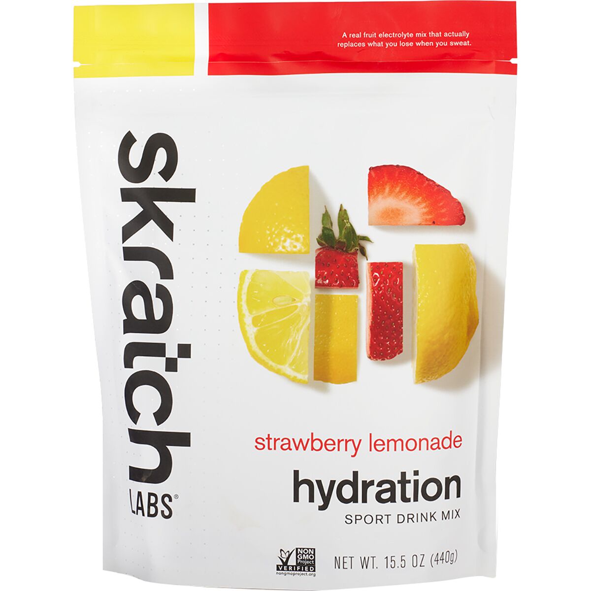 Image of Skratch Labs Hydration Sport Drink Mix - 20-Serving Bag Strawberry Lemonade, 20-Serving Resealable Pouch