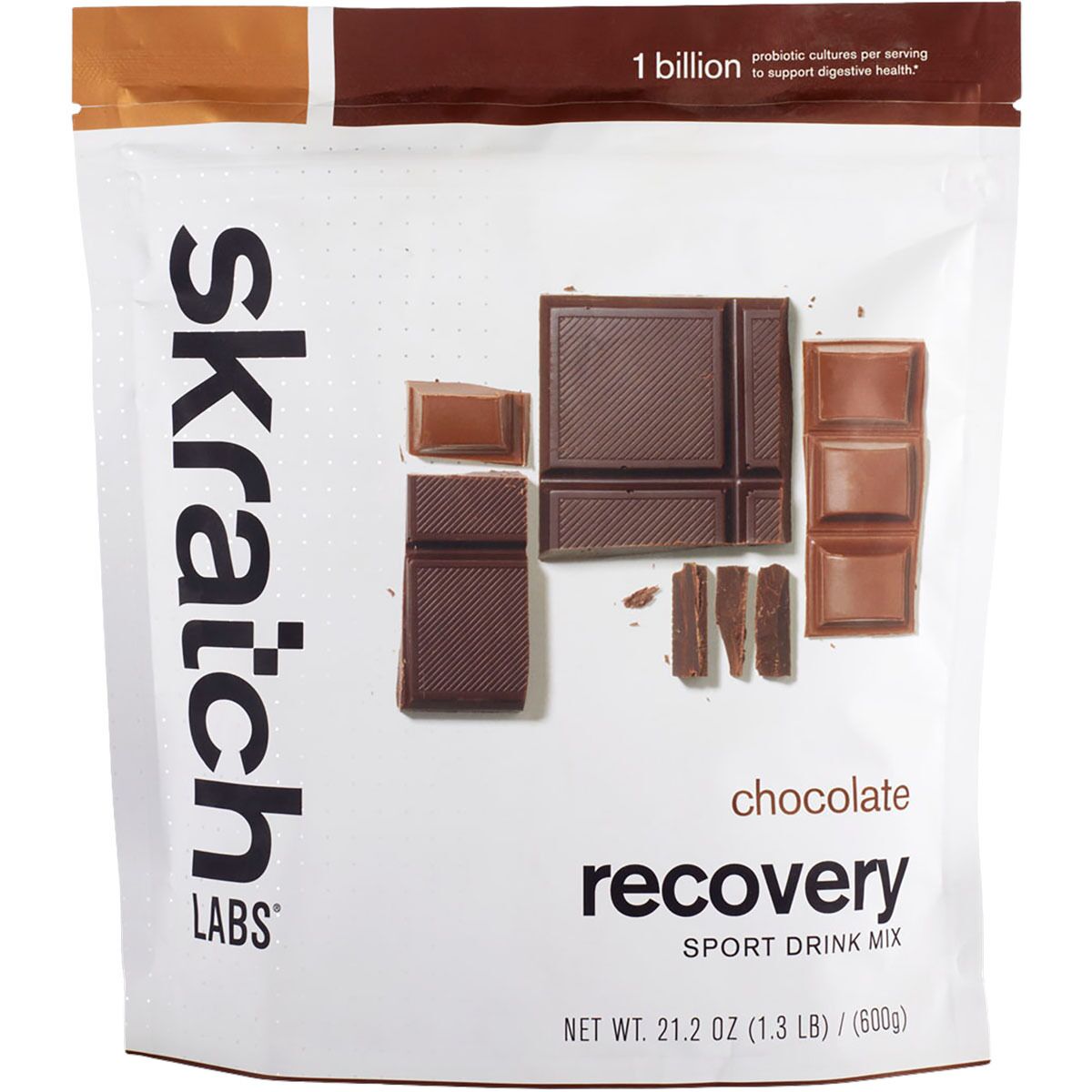 Image of Skratch Labs Recovery Sport Drink Mix - 12-Serving Bag Chocolate, 12 serving resealable bag