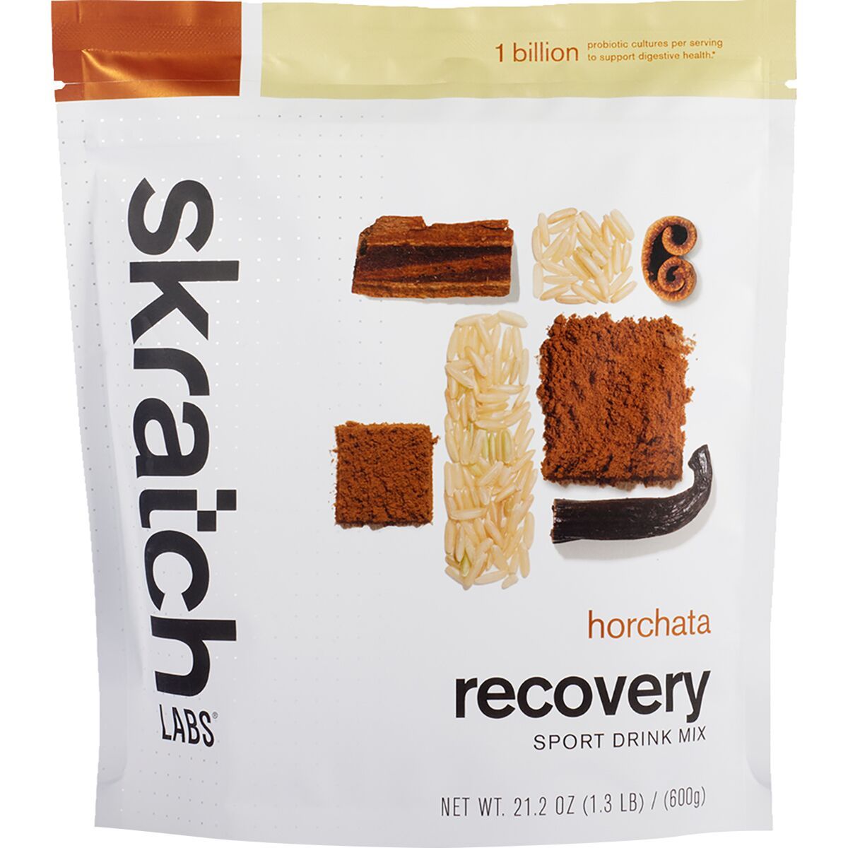 Image of Skratch Labs Recovery Sport Drink Mix - 12-Serving Bag Horchata, 12 serving resealable bag