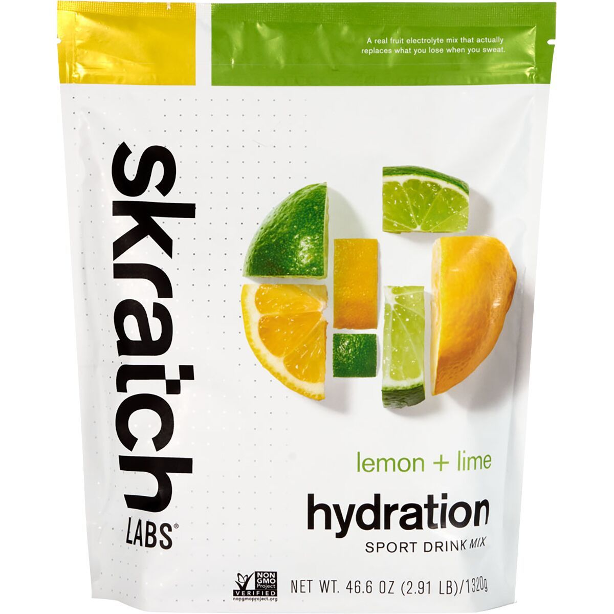 Image of Skratch Labs Hydration Sport Drink Mix - 60-Serving Bag Lemon-Lime, 60-Serving Resealable Pouch