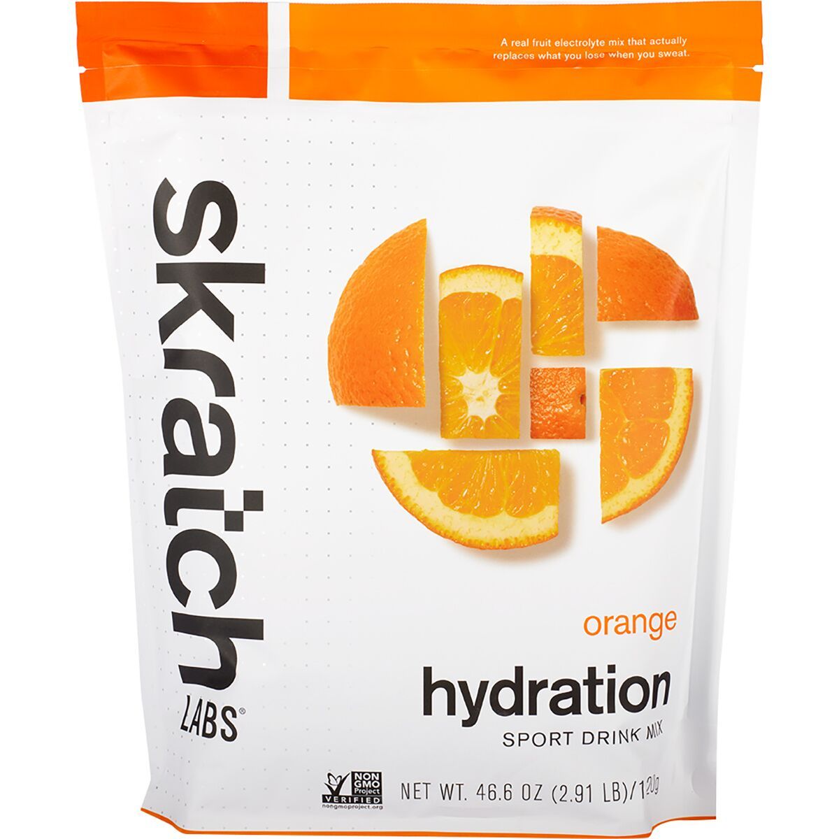 Image of Skratch Labs Hydration Sport Drink Mix - 60-Serving Bag Oranges, 60-Serving Resealable Pouch