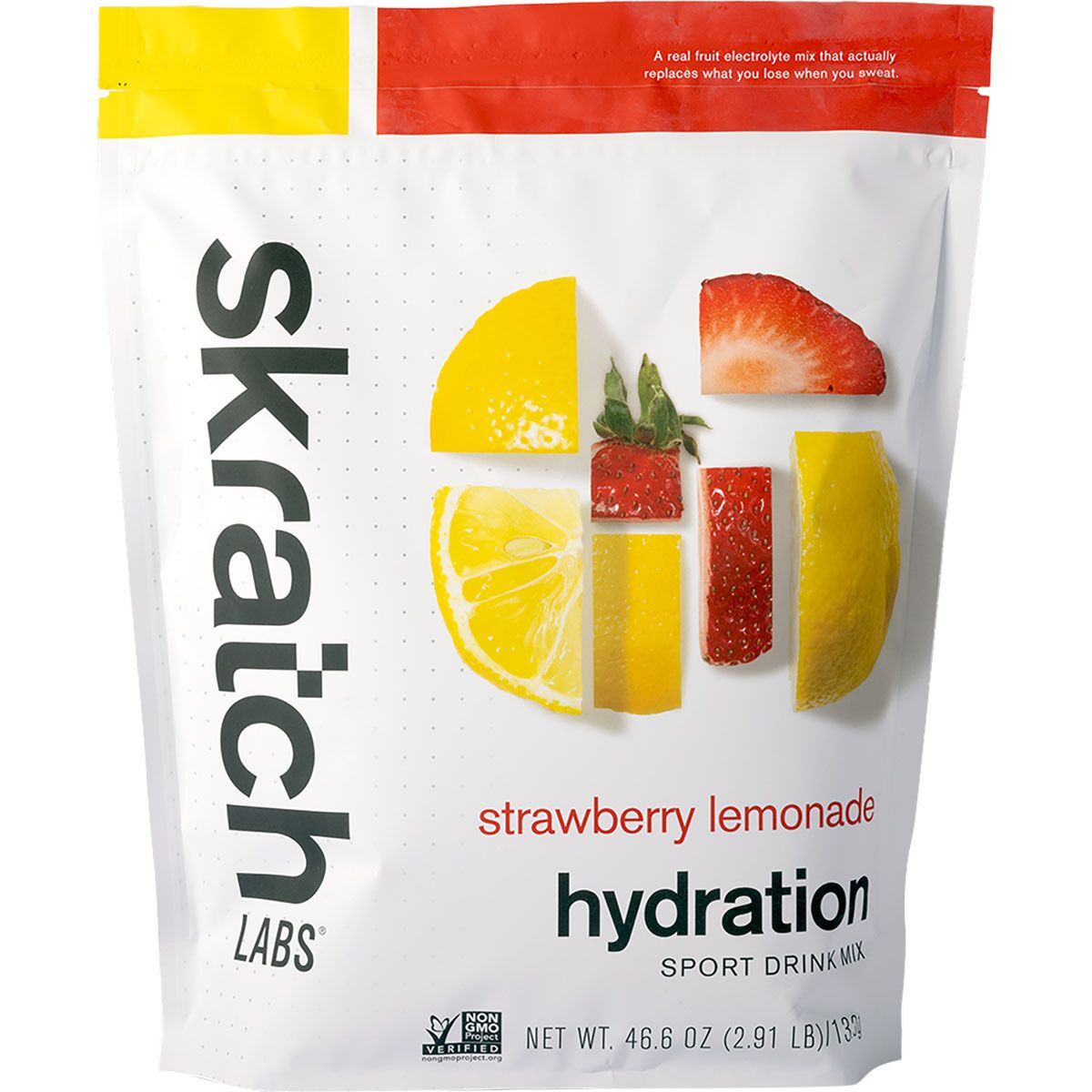 Image of Skratch Labs Hydration Sport Drink Mix - 60-Serving Bag Strawberry Lemonade, 60-Serving Resealable Pouch