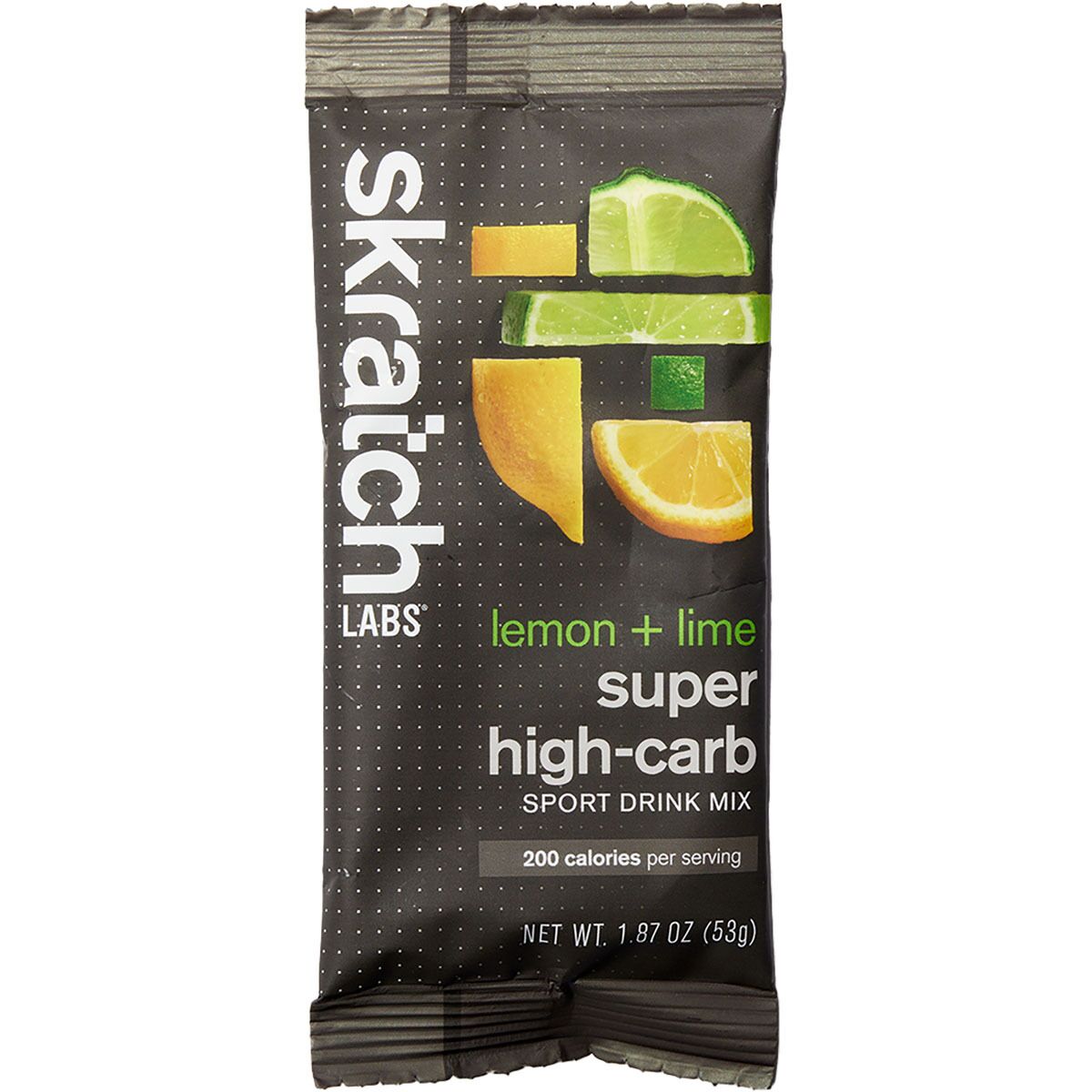 Image of Skratch Labs Super High-Carb Sport Drink Mix - Single Serve Lemon + Lime, 53g Single Serving