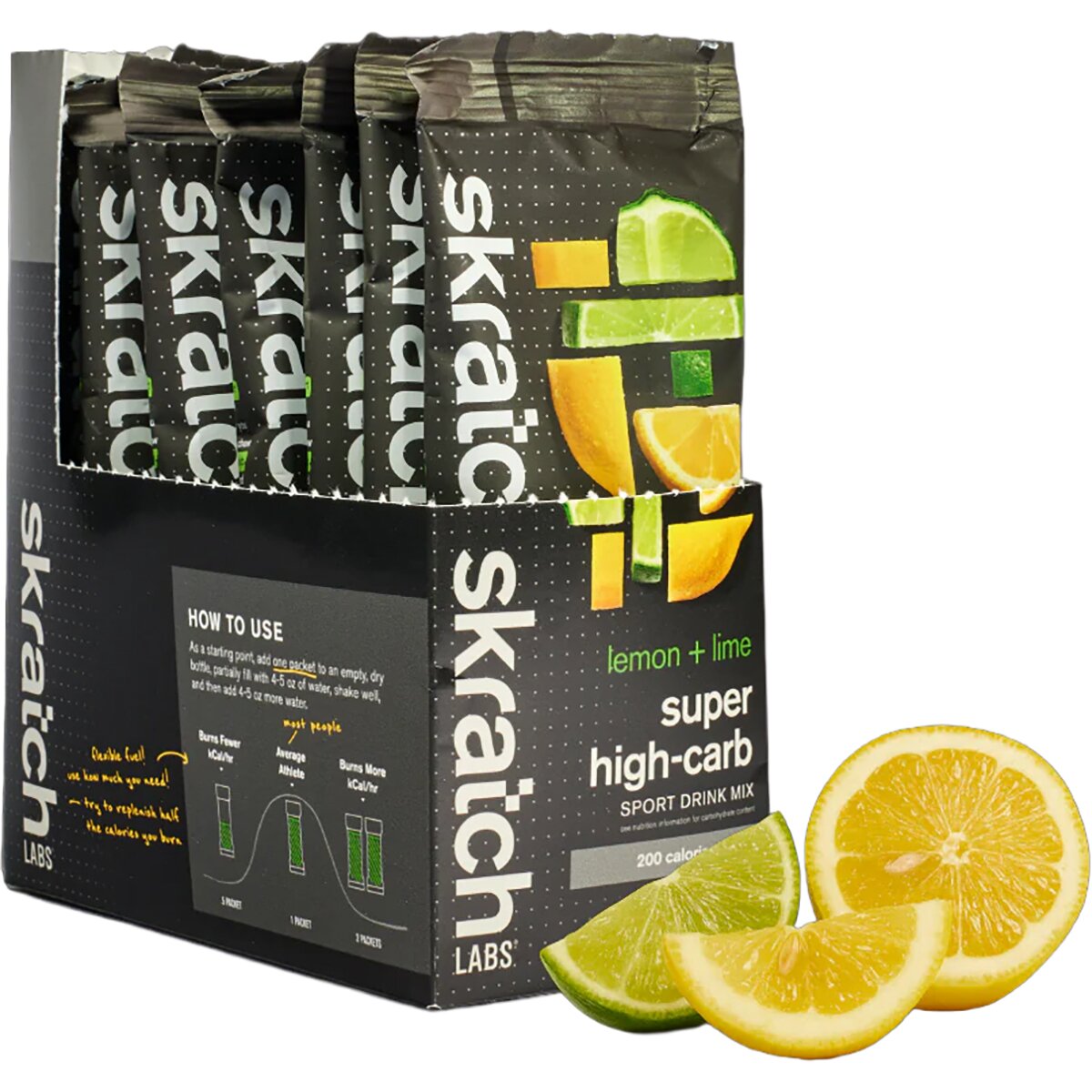 Image of Skratch Labs Super High-Carb Sport Drink Mix - 8-Pack Lemons and Limes, One Size