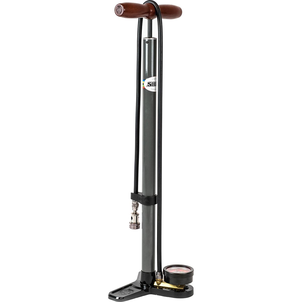 Silca Silca Pista Plus Floor Pump Grey, One Size