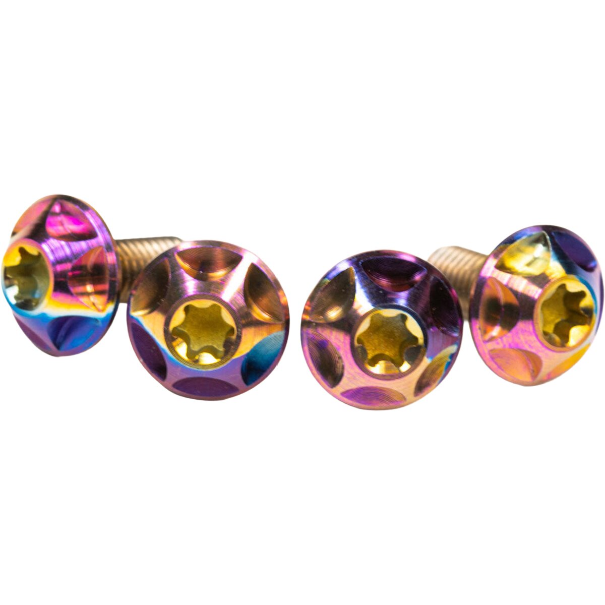 Silca Silca Sicuro Ti Screws Rainbow Ano, Gr5, QTY 4