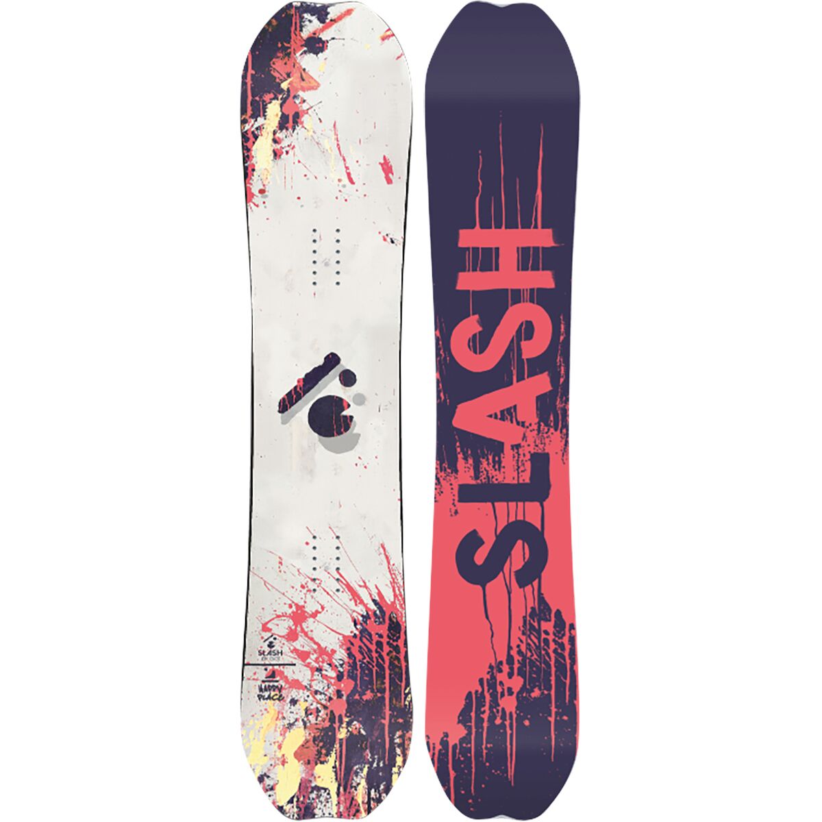Slash Happy Place Snowboard - 2024 White/Multi