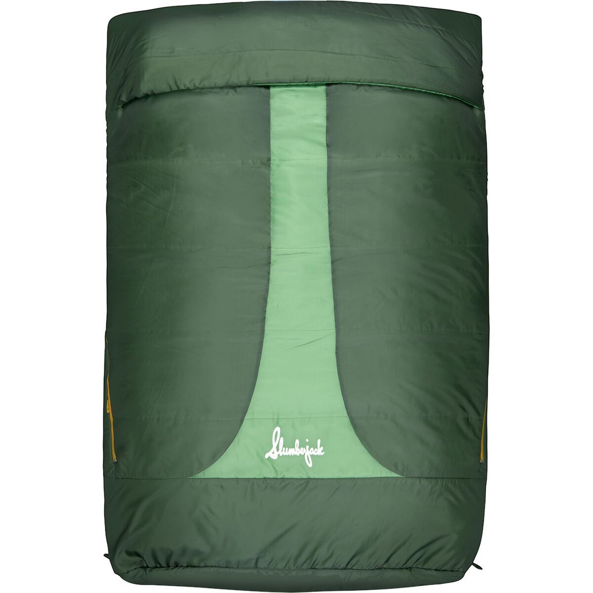 Slumberjack Grizzly Glades 25F 2P Hooded Sleeping Bag: 25F Synthetic Green, One Size