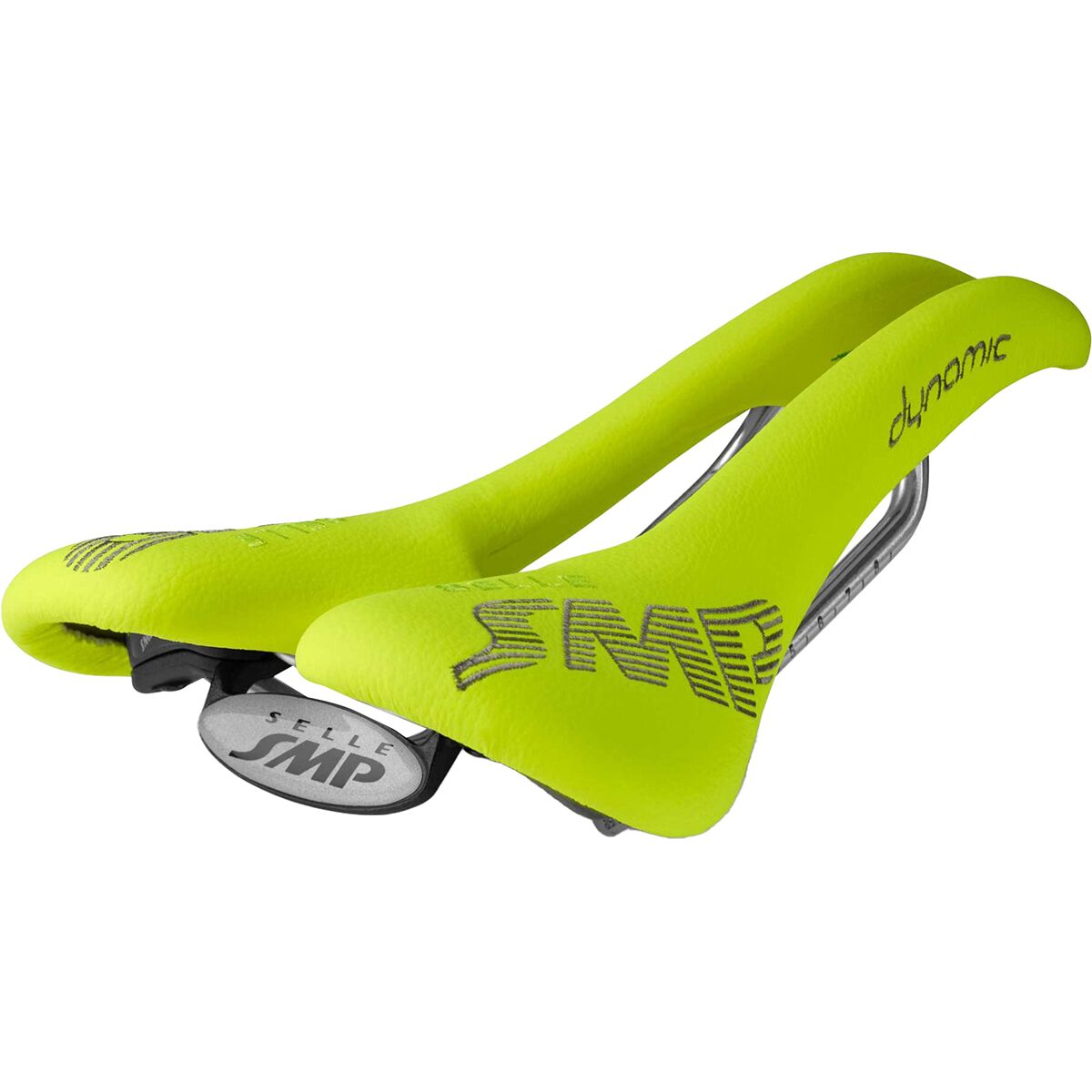 Image of Selle SMP Dynamic Saddle Yellow Fluo, 138mm