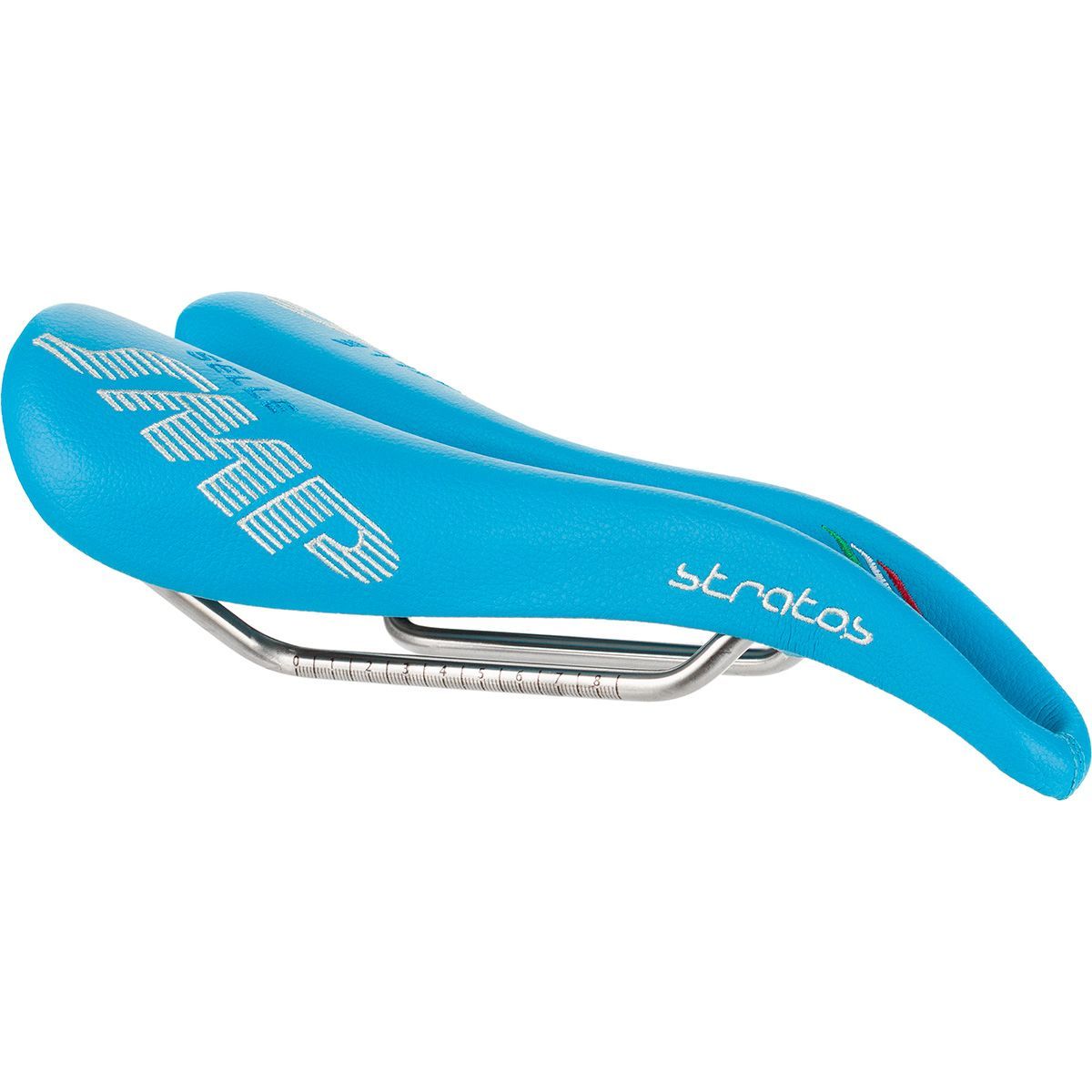 Image of Selle SMP Stratos Saddle Light Blue, 131mm