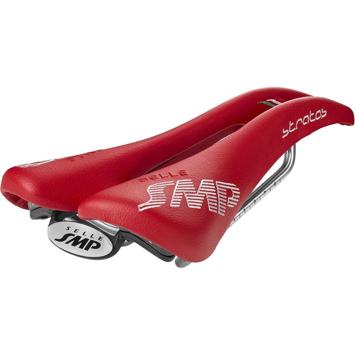 Image of Selle SMP Stratos Saddle Red, 131mm