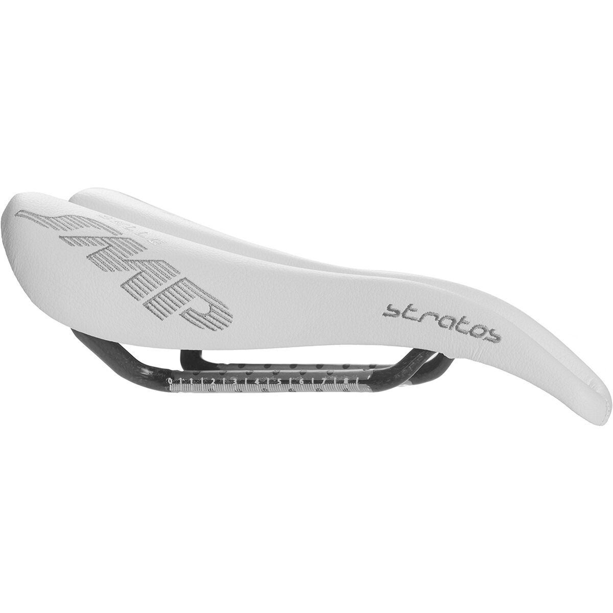 Image of Selle SMP Stratos Carbon Rail Saddle White, 131mm
