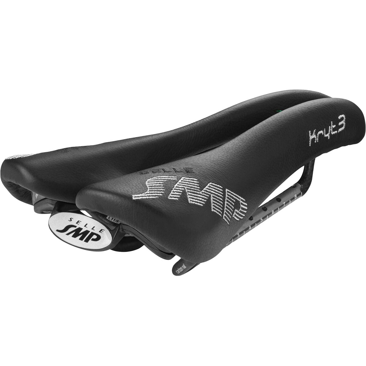 Image of Selle SMP KRYT3 Carbon Rail Saddle Black, 132mm