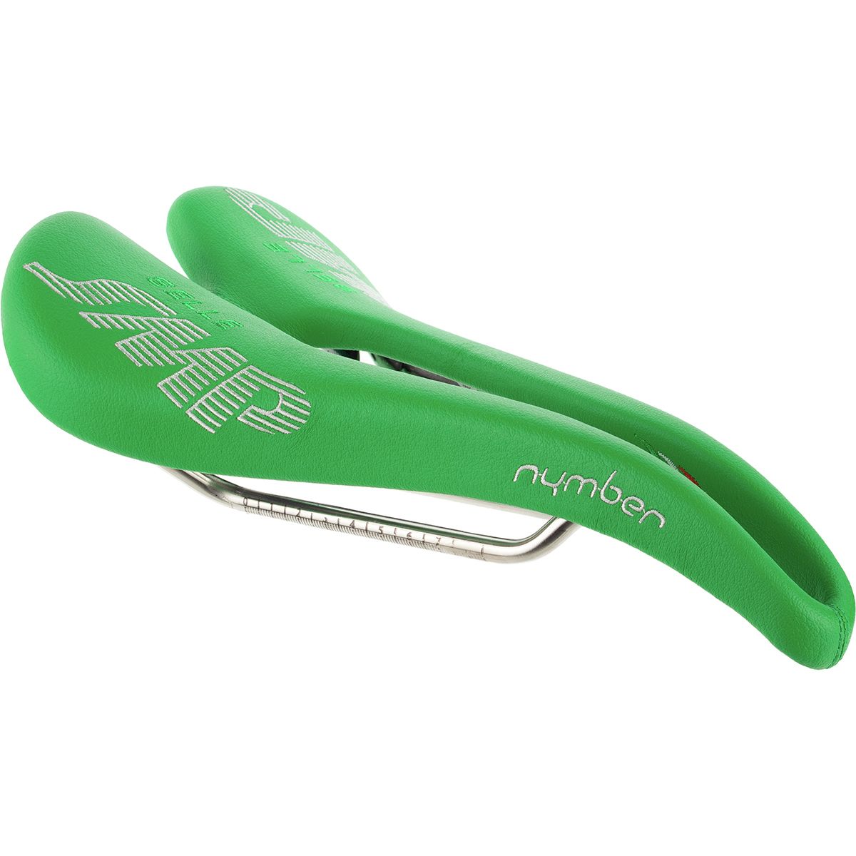 Image of Selle SMP Nymber Saddle Green Italy, 139mm
