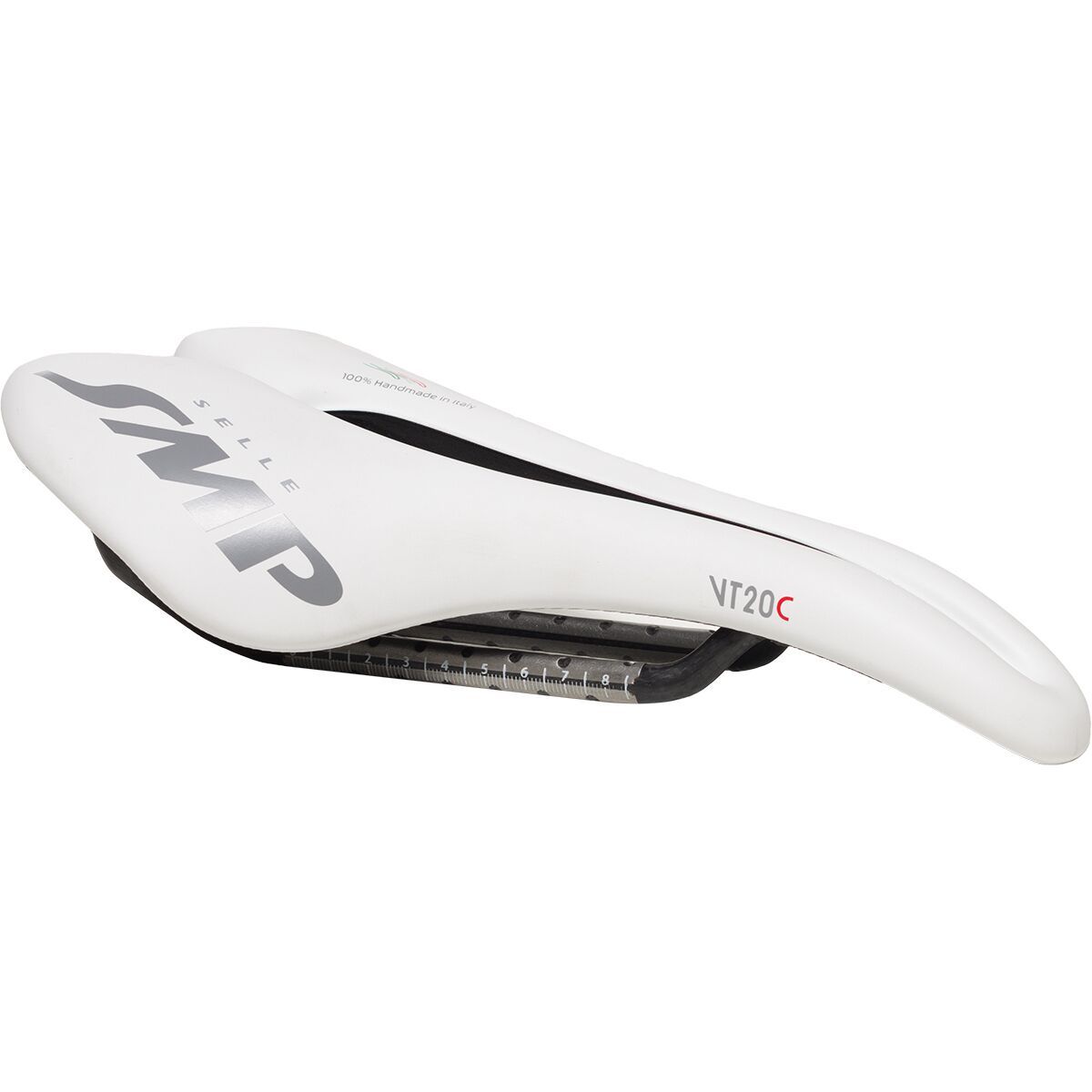 Image of Selle SMP VT20 C Carbon Saddle White, 144mm